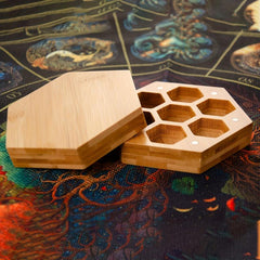 Wooden Dice Storage Box for Gifts
