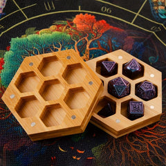 Wooden Dice Storage Box for Gifts
