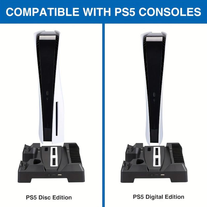 Cooling Fan Stand & Controller Charging Docks for Digital Console