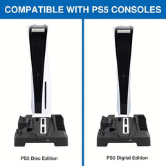 Cooling Fan Stand & Controller Charging Docks for Digital Console