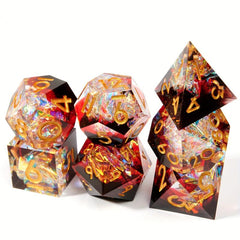 7pcs Polyhedral Dices for Board Game, Christmas Gift