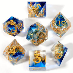 7pcs Polyhedral Dices for Board Game, Christmas Gift