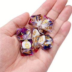 7pcs Polyhedral Dice Set for Board Game Christmas Gift
