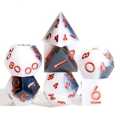 7pcs Polyhedral Dice Set for Cosplay Game Gift