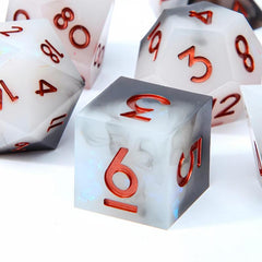 7pcs Resin Polyhedral Dices for Cosplay Board Game Gift