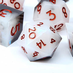 7pcs Resin Polyhedral Dices for Cosplay Board Game Gift