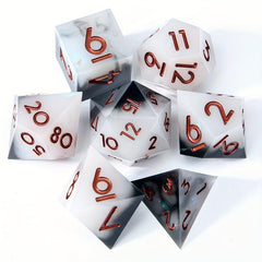 7pcs Resin Polyhedral Dices for Cosplay Board Game Gift