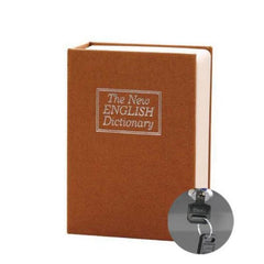 Mini Book Safe Box Money Cash Jewelry Security Lock with Keys