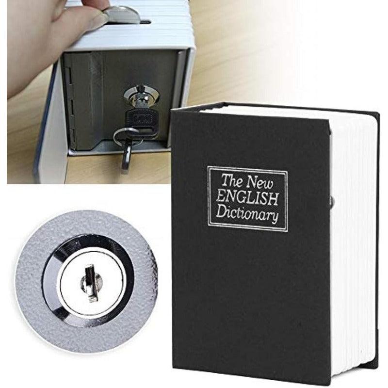 Mini Book Safe Box Money Cash Jewelry Security Lock with Keys