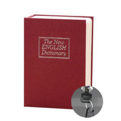 Mini Book Safe Box Money Cash Jewelry Security Lock with Keys