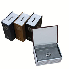 Mini Book Safe Box Money Cash Jewelry Security Lock with Keys