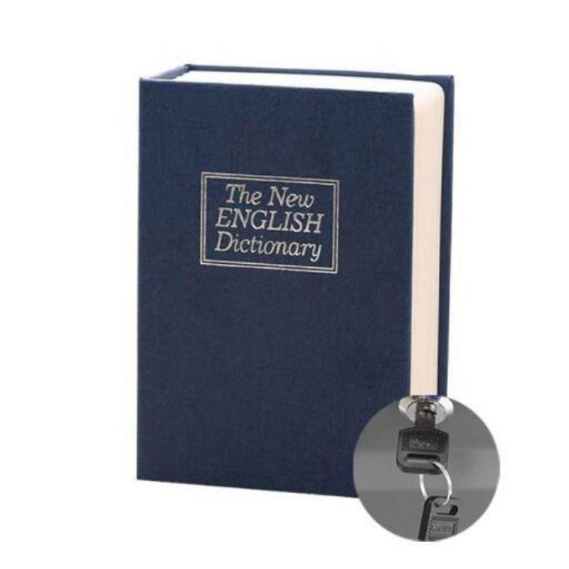 Mini Book Safe Box Money Cash Jewelry Security Lock with Keys