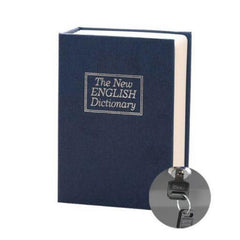 Mini Book Safe Box Money Cash Jewelry Security Lock with Keys