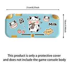 Cow Game Console Cover with Handle, Silicone Soft Shell