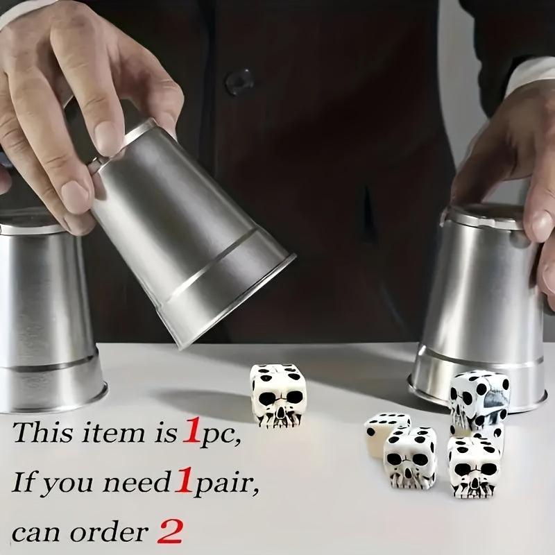 2pcs Halloween Skull Dice Casual Party Board Game Toy