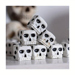 2pcs Halloween Skull Dice Casual Party Board Game Toy