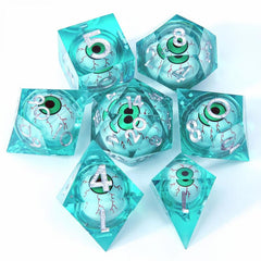 7pcs Translucent Resin Dice Set For Board Game
