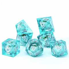 7pcs Translucent Resin Dice Set For Board Game