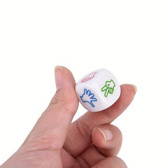 2pcs Acrylic Rock Paper Scissors Dices for Party Entertainment