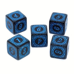 6 Sided Game Dice Chess Piece Accessories Antique Pattern Running Ball