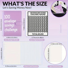 Savings Challenge Money Saving Challenge Binder Reusable Budget Book