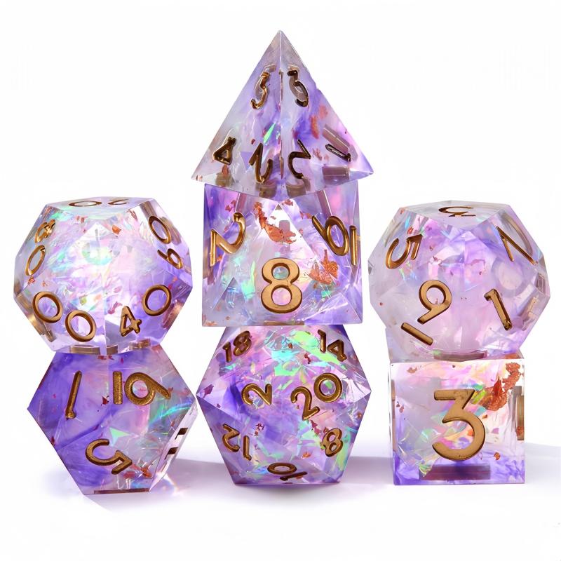 7pcs Sharp Dice Set for Role-playing Board Game Accessories