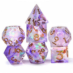 7pcs Sharp Dice Set for Role-playing Board Game Accessories