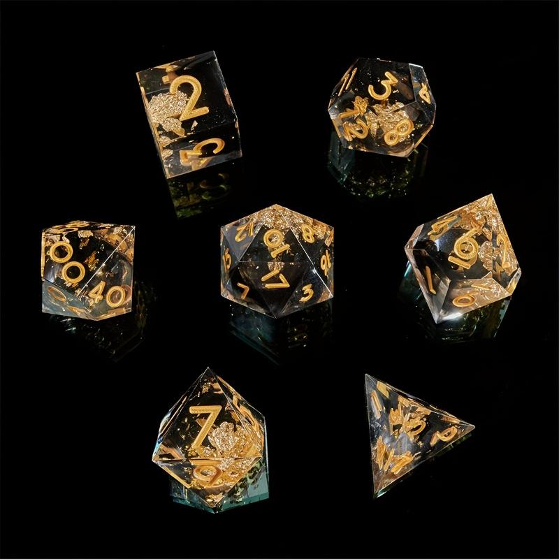7pcs Sharp Dice Set for Role-playing Board Game Accessories