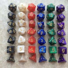 42pcs Polyhedral Dice Set for Party Family Friends Game