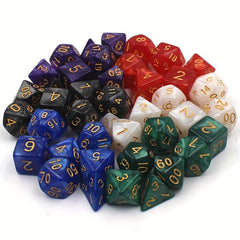 42pcs Polyhedral Dice Set for Party Family Friends Game
