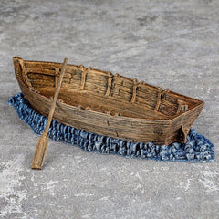 Hand-Painted Row Boat for Fantasy Pirate Game Terrain