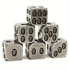 6pcs Skull Dices Halloween Board Game Party Supplies