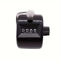 1pc 4-Digit Plastic Counter Metal Counter Hand-Pressed People Flow Counter