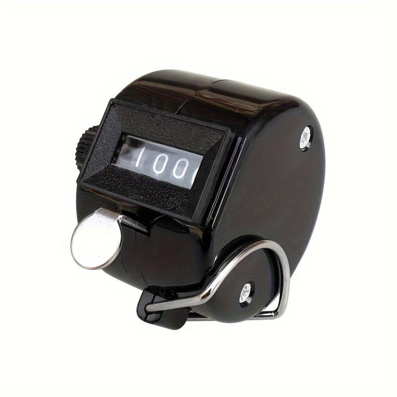 1pc 4-Digit Plastic Counter Metal Counter Hand-Pressed People Flow Counter