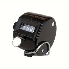 1pc 4-Digit Plastic Counter Metal Counter Hand-Pressed People Flow Counter