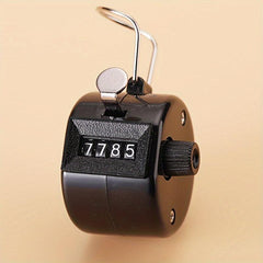 1pc 4-Digit Plastic Counter Metal Counter Hand-Pressed People Flow Counter