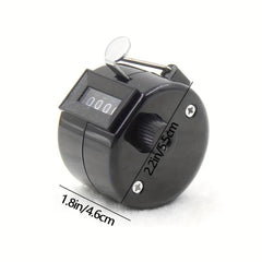 1pc 4-Digit Plastic Counter Metal Counter Hand-Pressed People Flow Counter