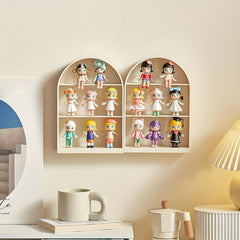 Wall Mounted Action Figures Display Case for Dolls