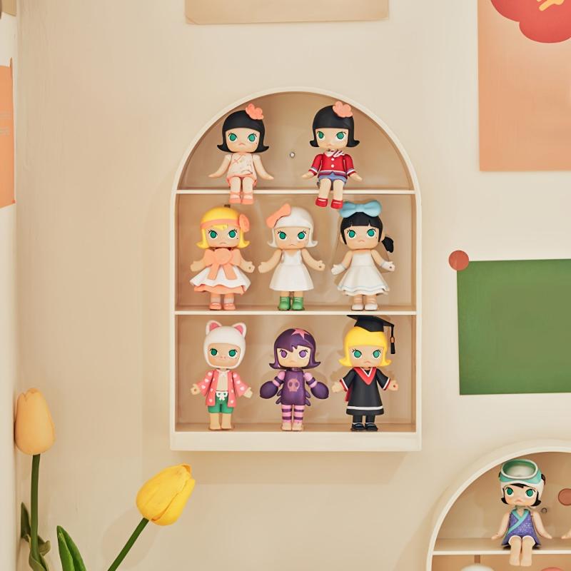 Wall Mounted Action Figures Display Case for Dolls