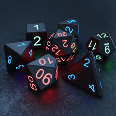 7pcs LED Dice Set Rechargeable Luminous - Christmas Gift