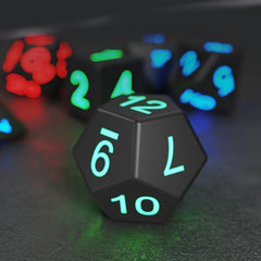 7pcs LED Dice Set Rechargeable Luminous - Christmas Gift