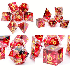 Dragon Eye Resin Dice Set Polyhedral Halloween Christmas Gift