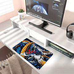Gaming Table Pad Extended Desk Mousepad with Ergonomic Wrist Rest