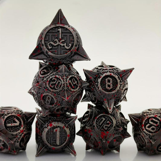 7pcs Metal Polyhedral Dice Set For RPG Board Games