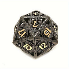 7pcs Hollow Dragon Metal Dice Set for RPG Halloween Party