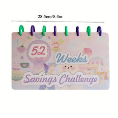 Savings Binder 52 Week Challenge Reusable Budget Book Cash Envelopes