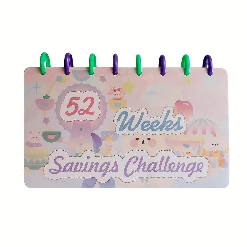 Savings Binder 52 Week Challenge Reusable Budget Book Cash Envelopes