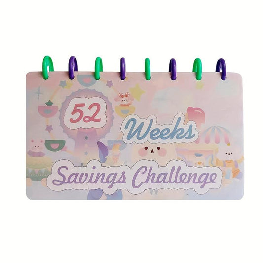 Savings Binder 52 Week Challenge Reusable Budget Book Cash Envelopes