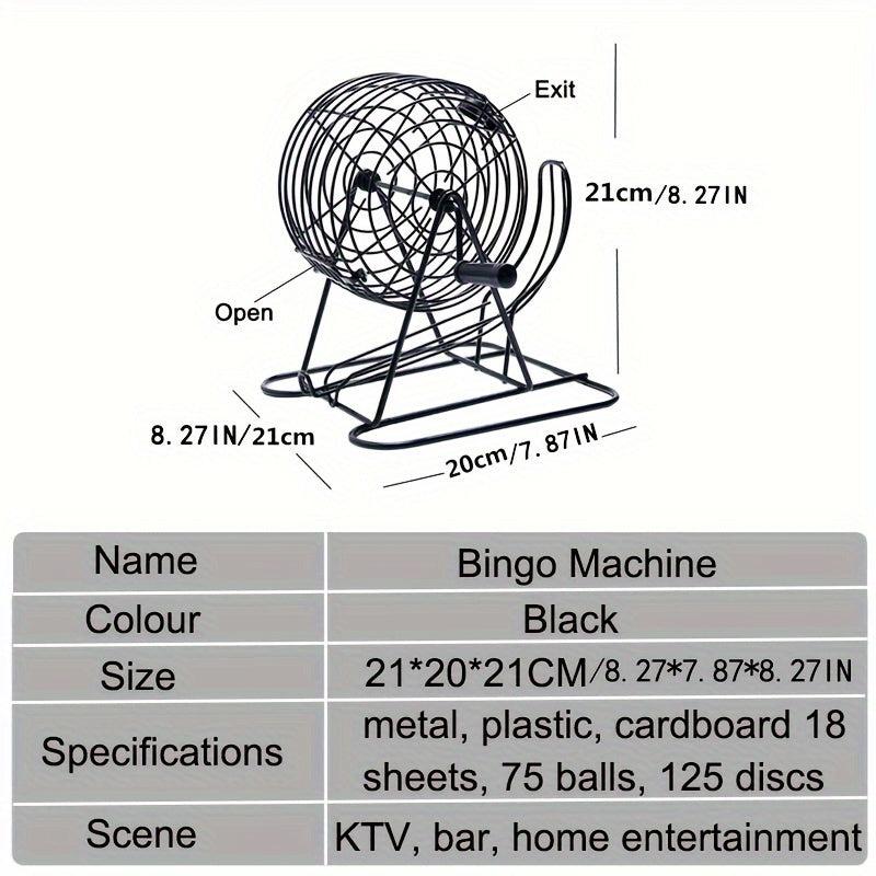 Steel Bingo Game Cage Set Adult Family Large scale Party Group Entertainment
