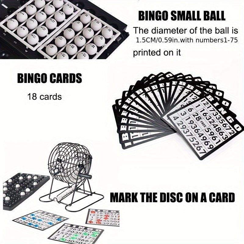 Steel Bingo Game Cage Set Adult Family Large scale Party Group Entertainment